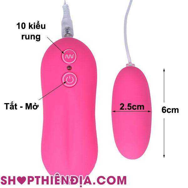 Giới thiệu trứng rung tình yêu 1 đầu (10 kiểu rung)