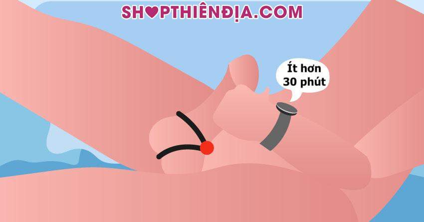 Không sử dụng vòng đeo dương vật quá 30 phút