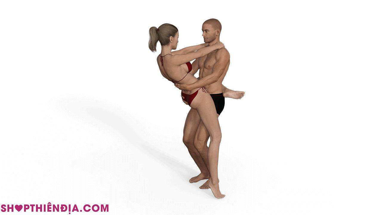 Tư thế quan hệ đứng Vũ công ba lê (Dancer)