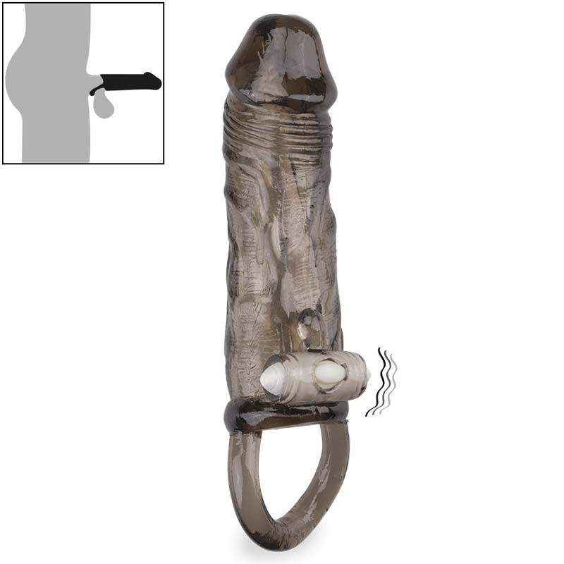 Bao cao su đôn dên có quai đeo trong suốt Hades (+1.5cm)