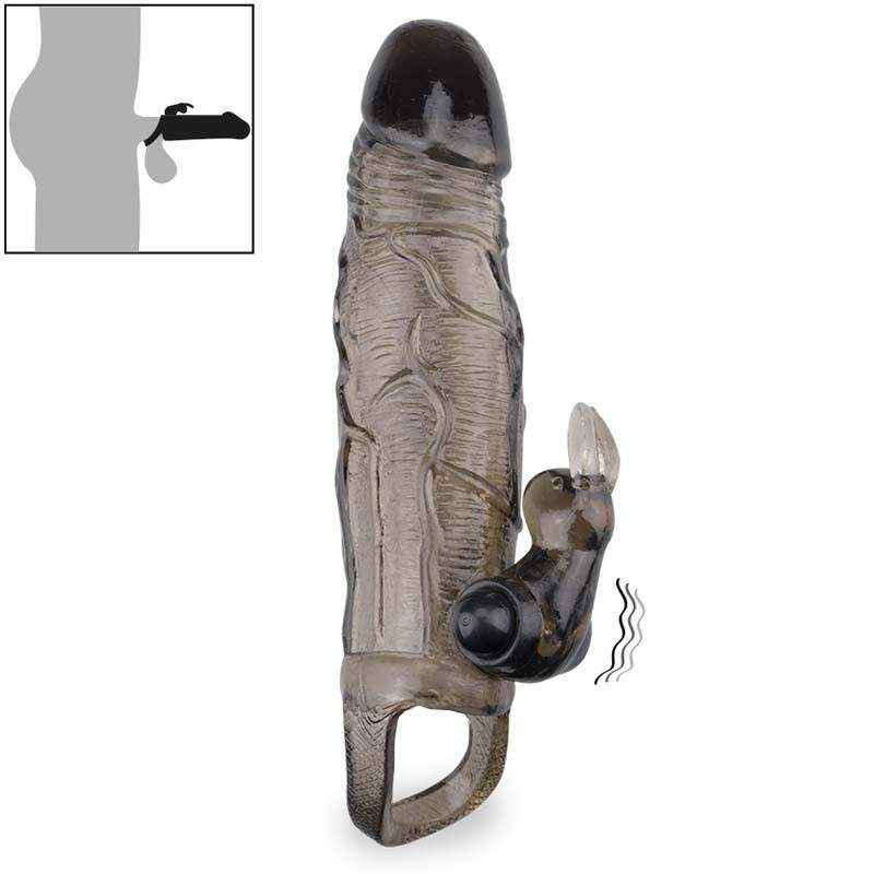 Bao cao su đôn dên có quai đeo trong suốt Thunder (+3.5cm)