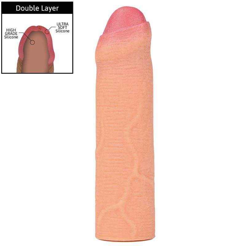 Bao cao su đôn dên như thật siêu mềm Foreskin đầu khấc (+3cm)