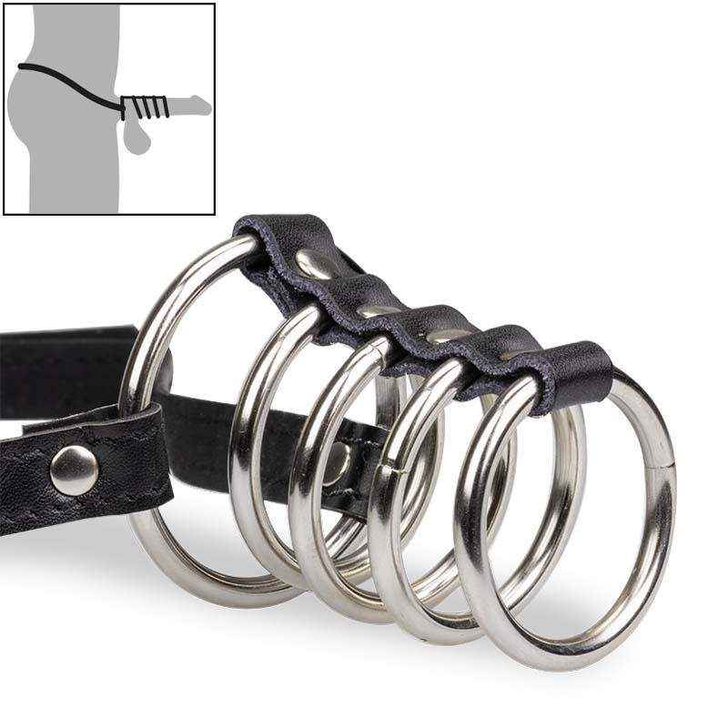 Chuỗi vòng dương vật có dây đeo Gosu