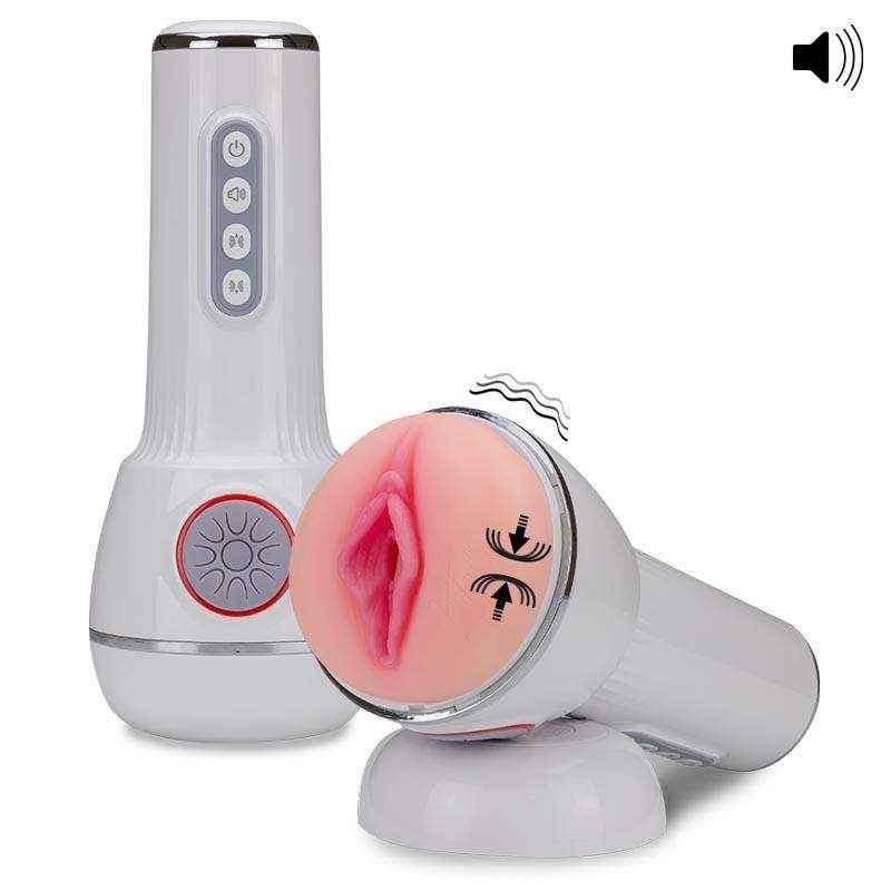 Đèn pin thủ dâm silicon Yui Hatano (co bóp siết chặt dương vật)