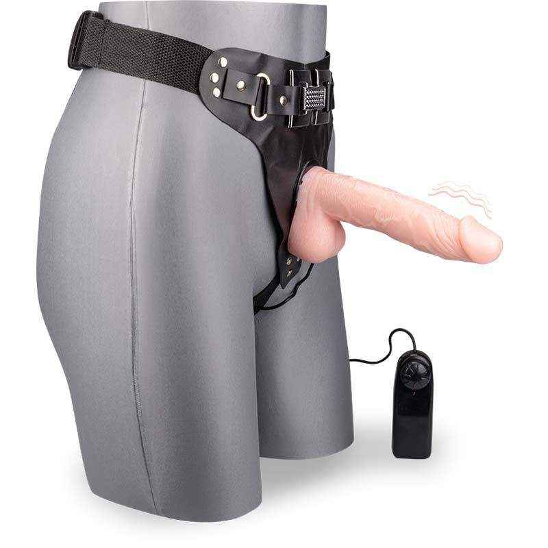 Dương vật giả có dây đeo đặc ruột rung Explore