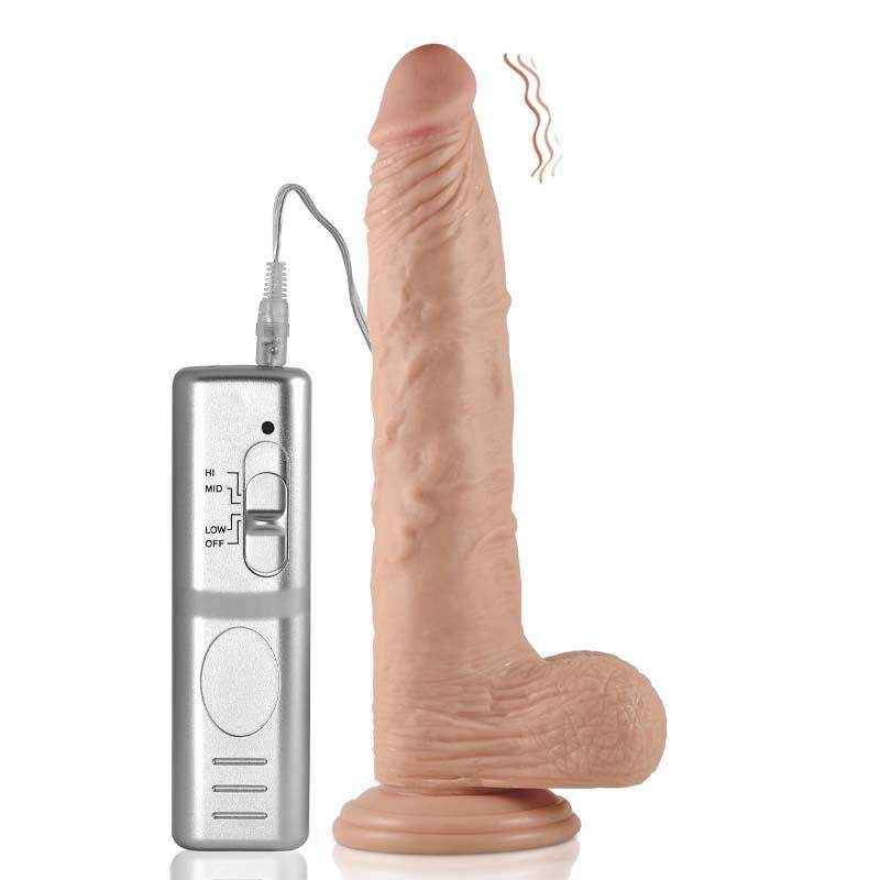 Dương vật giả hít tường có rung Real Extreme size lớn