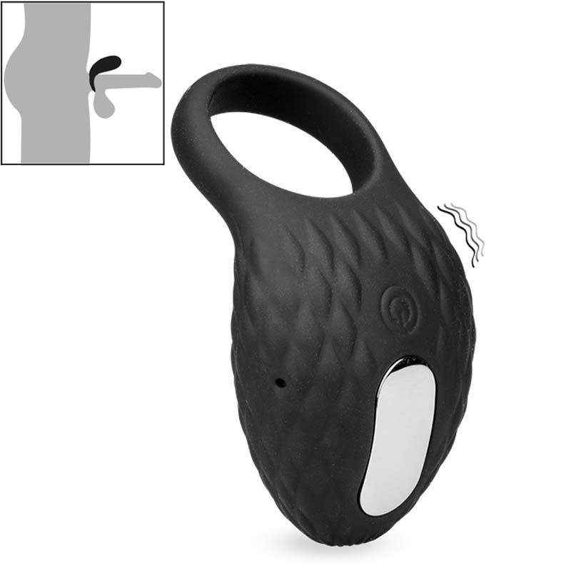 Nhẫn rung silicon cho nam cao cấp Heloise (7 kiểu rung - pin sạc)